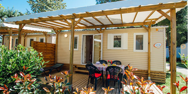 Mobil-home terrasse argeles