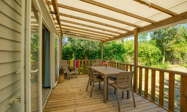 terrasse mobil-home argeles